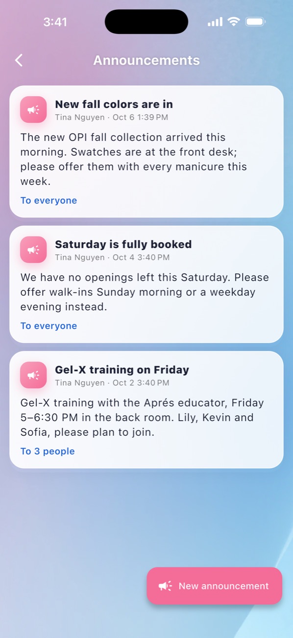 EraPOS Hub: Announcements