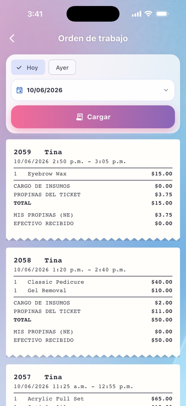 EraPOS Hub: Orden de trabajo
